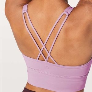 LULULEMON Free To Be Bra Long Line - Lilac Quartz